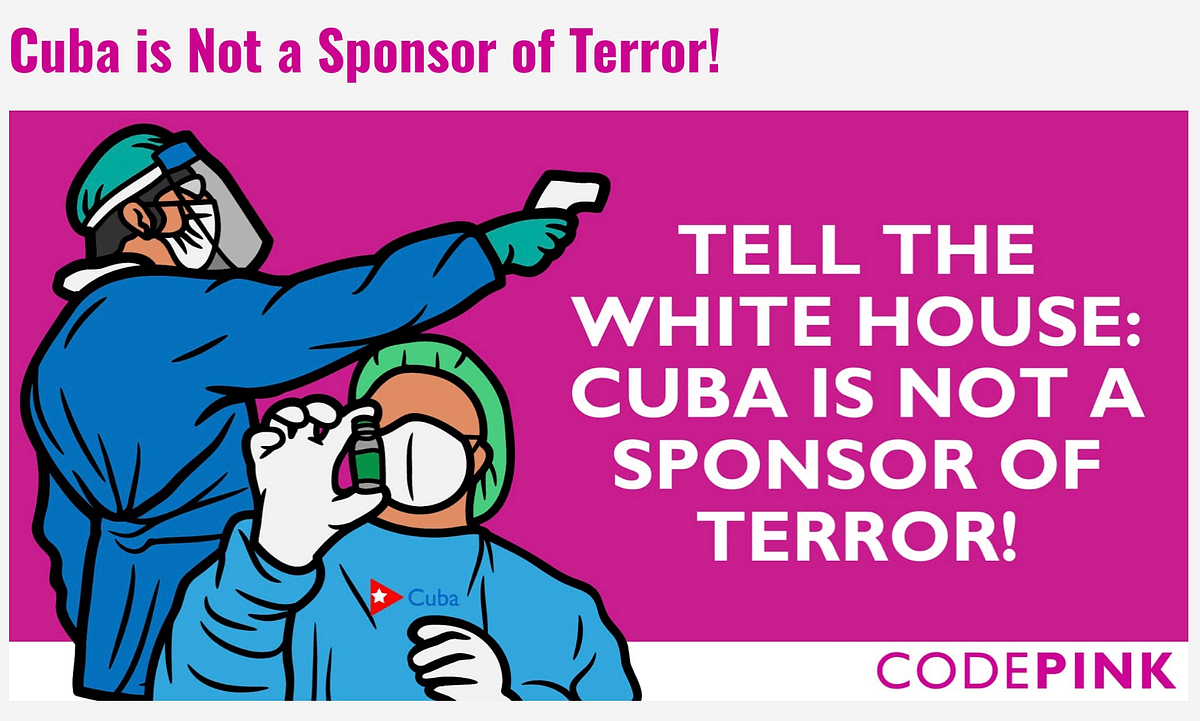 Kuba sponsrar inte terrorism