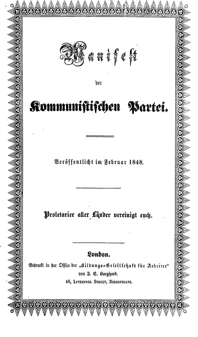 Manifest der kommunistischen Partei (Marx)